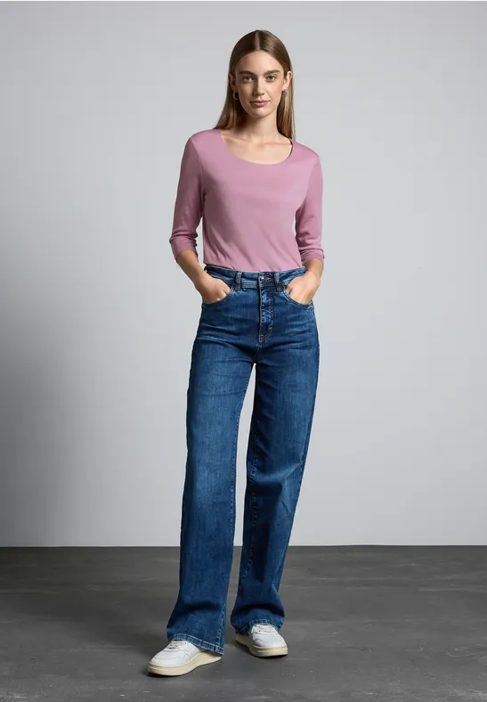 Street One Basic T-Shirt mit 3/4 Arm - Style PANIA Günstig kaufen