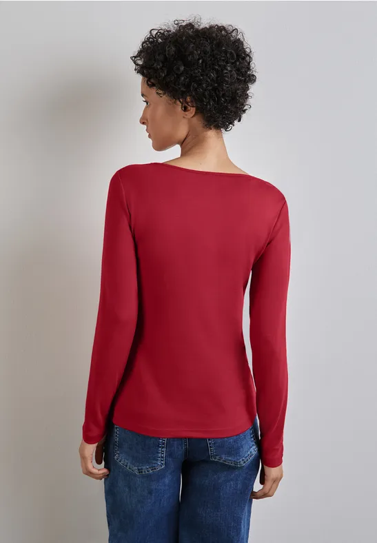 Street One Shirt mit U-Boot-Ausschnitt Versandkostenfrei
