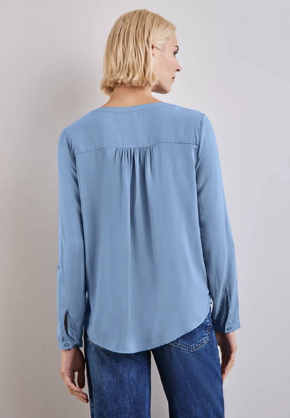 Street One Basic Bluse in Unifarbe Flash Sale