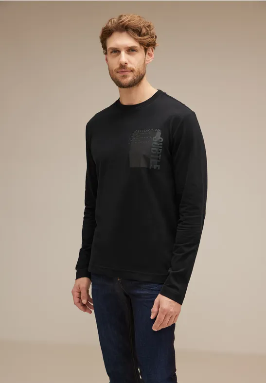 Street One Langarmshirt mit Print Weihnachtsangebot