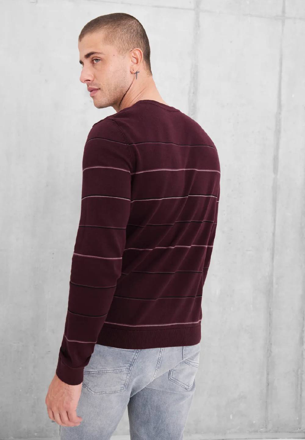 Street One Gestreifter Strickpullover Heißer Verkauf
