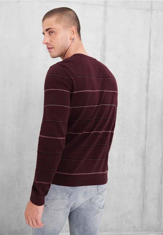 Street One Gestreifter Strickpullover Heißer Verkauf