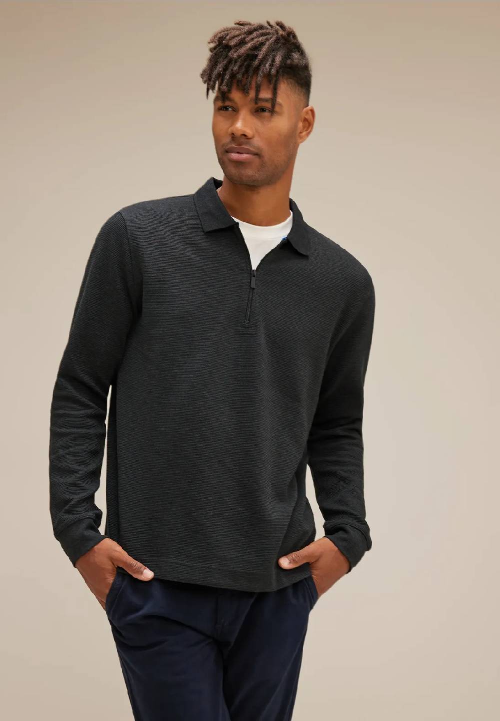 Street One Struktur Zipper Sweatshirt Sonderangebote