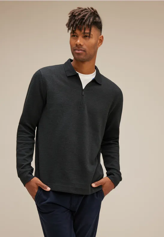 Street One Struktur Zipper Sweatshirt Sonderangebote