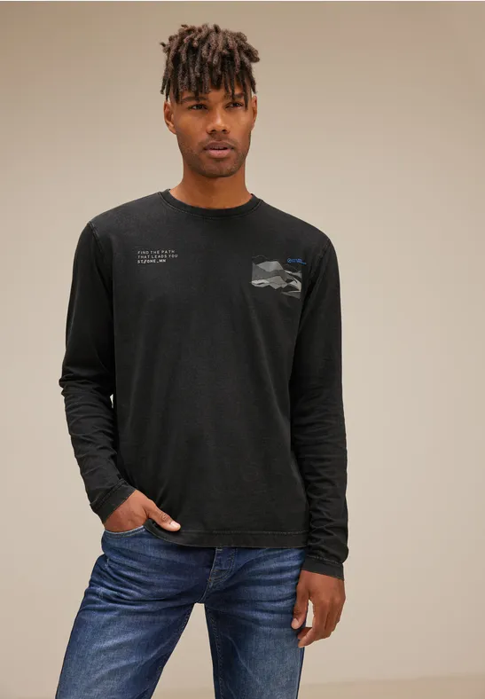Street One Shirt mit Artwork Print Riesige Ersparnisse