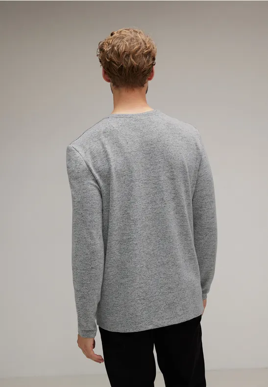 Street One Softes Melange Langarmshirt Letzter Tag