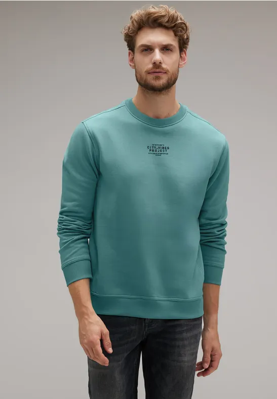 Street One Pullover mit Wording Nur für heute