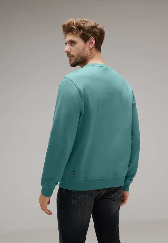 Street One Pullover mit Wording Nur für heute