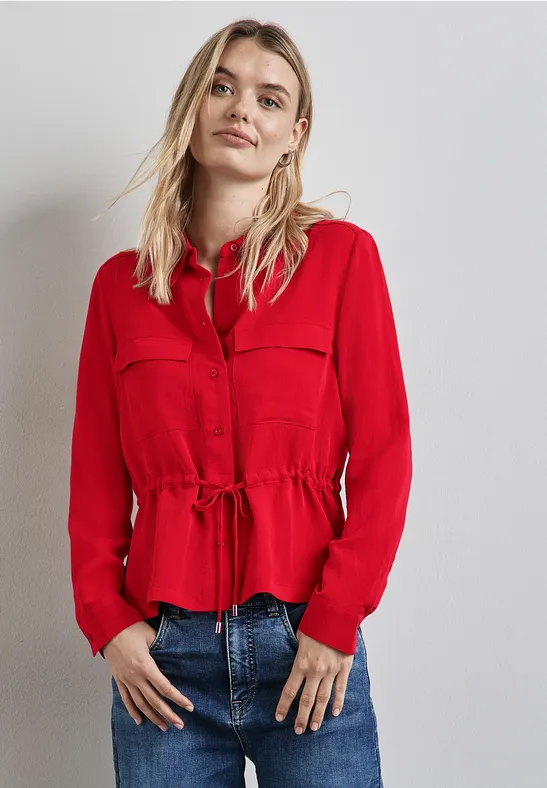 Street One Bluse mit Tunnelzug 50% Rabatt mit kostenlosem Versand