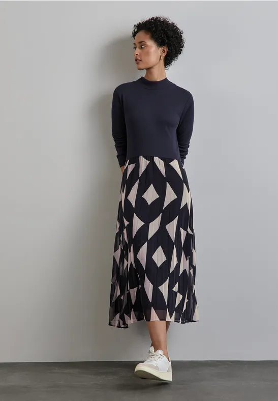 Street One Kleid mit Materialmix Flash Sale