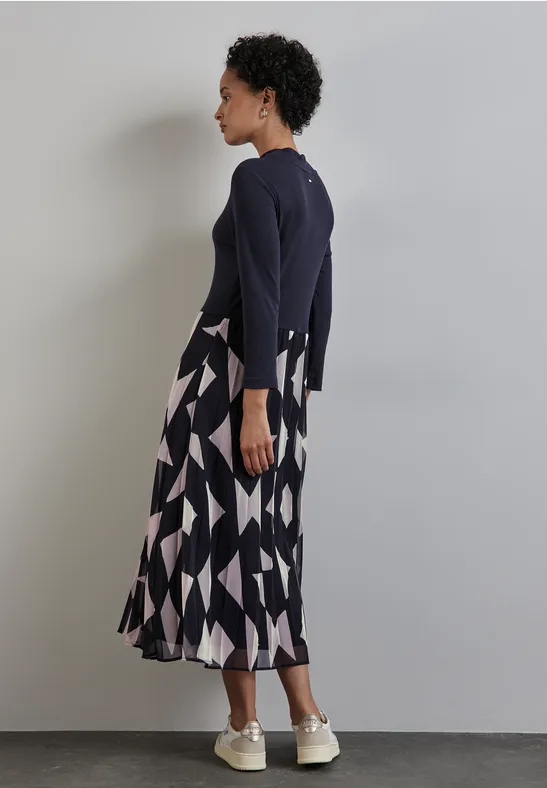 Street One Kleid mit Materialmix Flash Sale