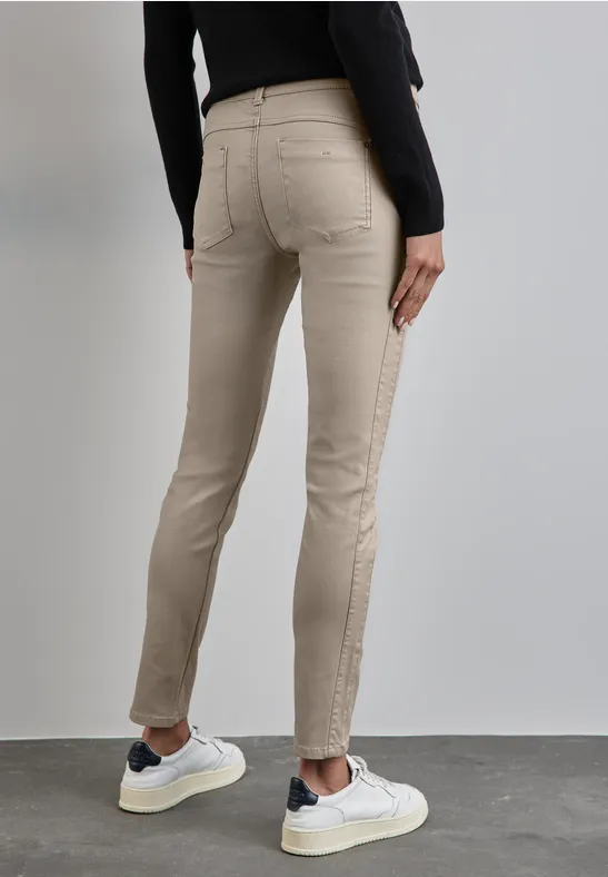 Street One Beschichtete Slim Fit Hose - Style YORK Cyber Monday