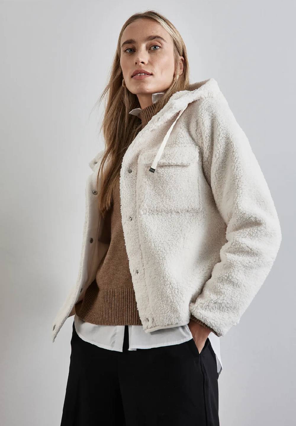 Street One Teddy-Jacke mit Kapuze Vatertagsangebot