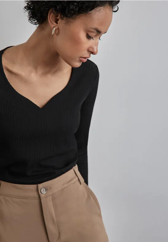 Street One Shirt mit Herzausschnitt Zeitlich begrenztes Angebot