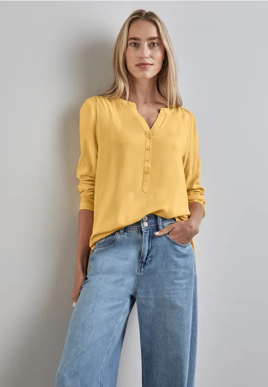 Street One Basic Bluse in Unifarbe Kauf eins, bekomm eins gratis