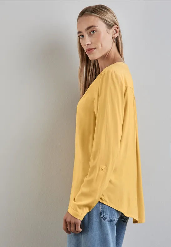 Street One Basic Bluse in Unifarbe Kauf eins, bekomm eins gratis