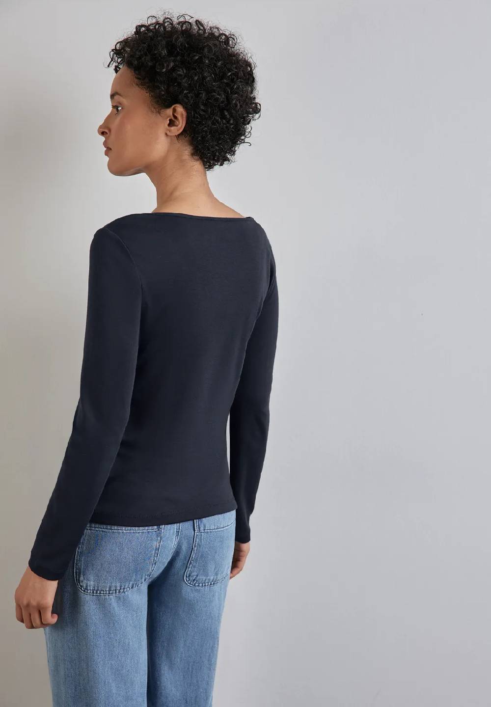 Street One Shirt mit U-Boot-Ausschnitt Sonderangebote