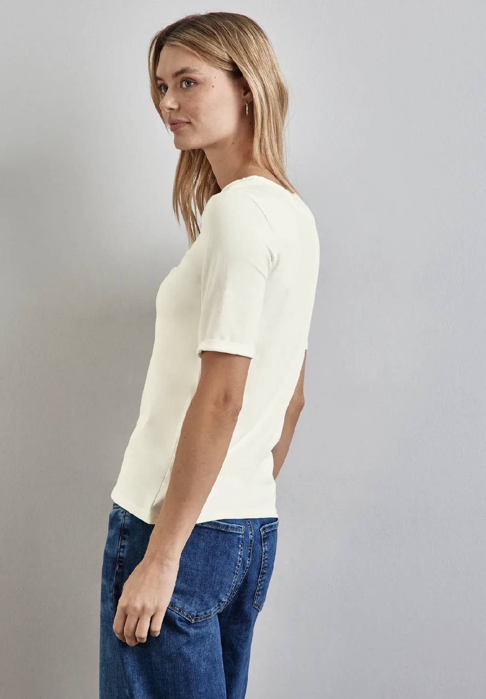 Street One T-Shirt mit Rundhals Super Sparpreis