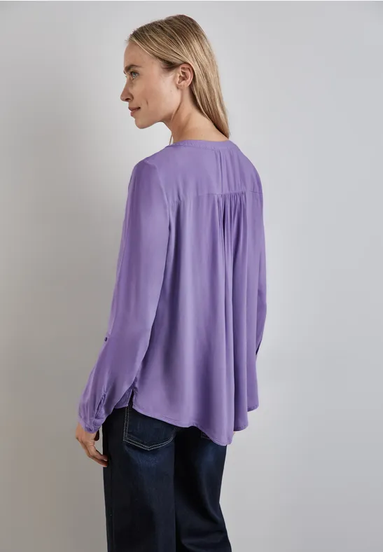 Street One Basic Bluse in Unifarbe Neueste Stile