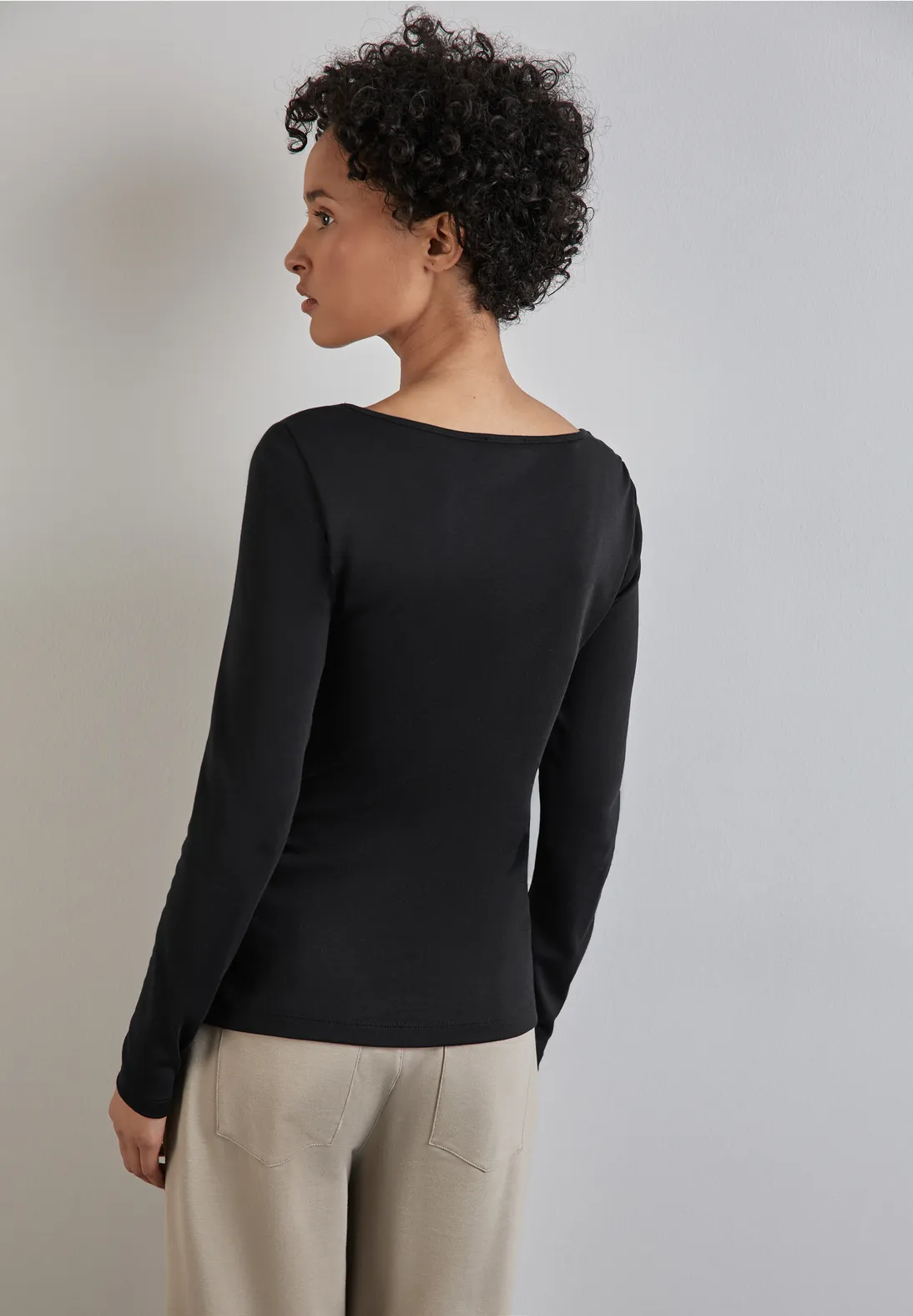 Street One Shirt mit U-Boot-Ausschnitt Letzter Tag