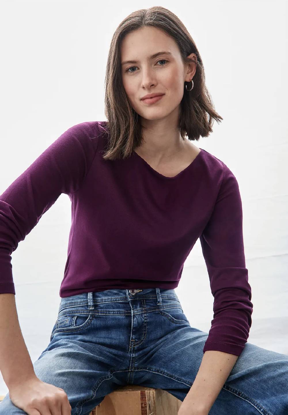 Street One Basic Langarmshirt - Style LANEA Zeitbegrenzte Promotion