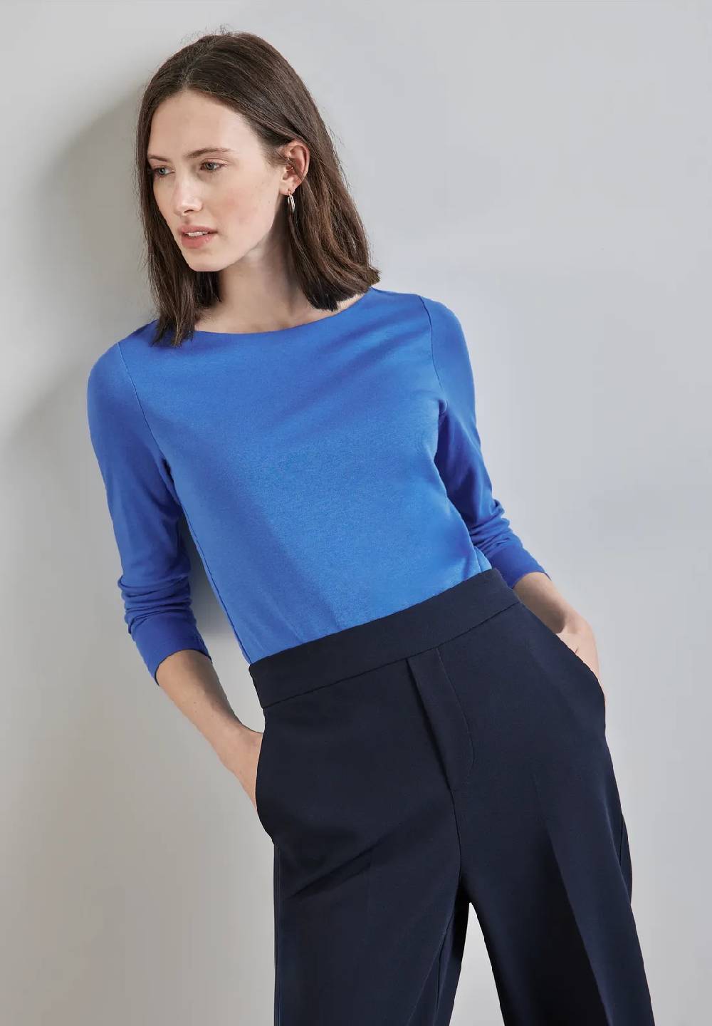 Street One Basic Langarmshirt - Style LANEA 50% Rabatt mit kostenlosem Versand