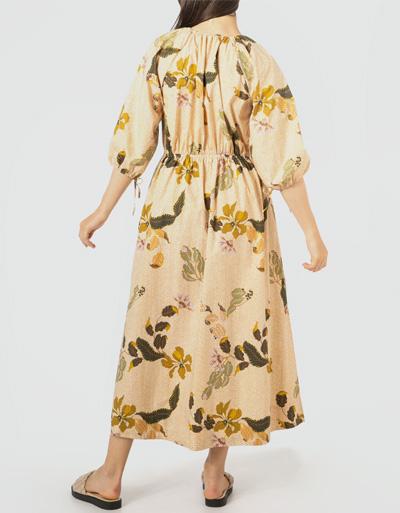 SECOND FEMALE Kleid mit elastischer Taille Sonderangebote