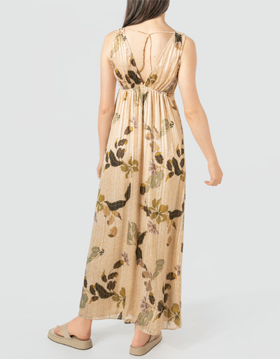 SECOND FEMALE Maxikleid mit Metallic-Garn Riesige Ersparnisse