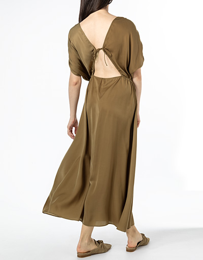 SECOND FEMALE Kleid mit offenem Rücken und Cut-Out Tiefpreis