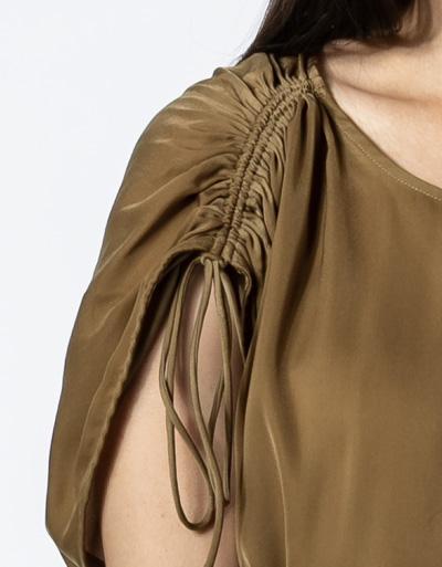 SECOND FEMALE Kleid mit offenem Rücken und Cut-Out Tiefpreis