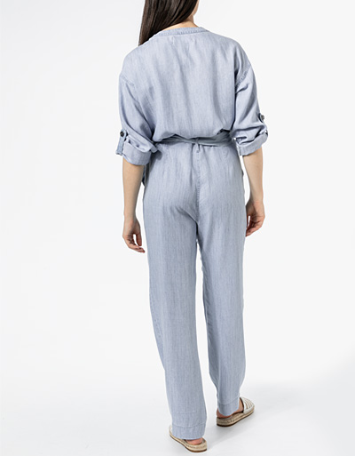 Replay Jumpsuit mit Lyocell und Leinen Letzter Tag