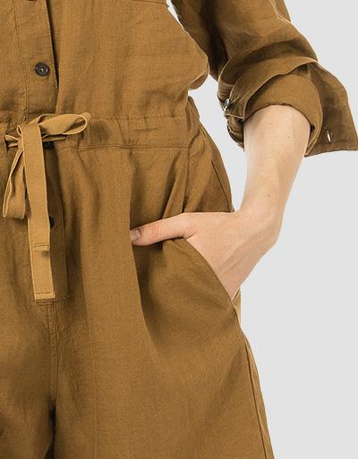 Marc O'Polo Leinen-Overall mit Taillenband Nur für heute