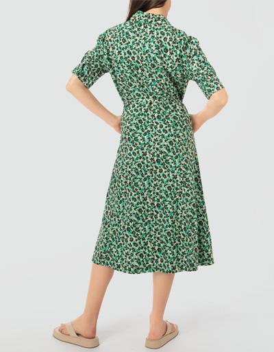 Marc O'Polo Hemdblusenkleid mit abstrakten Print Rabatte dieses Monats