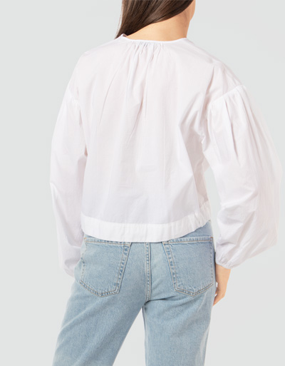 Marc O'Polo Bluse mit Tunnelzug am Saum Online