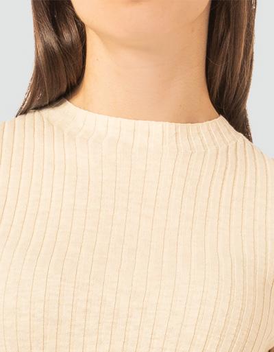 Marc O'Polo Kurzarmpullover aus feinem Rippenstrick Auslauf