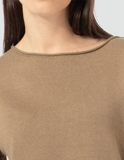 Marc O'Polo Kurzarmpullover mit rollierten Halsausschnitt Verkauf