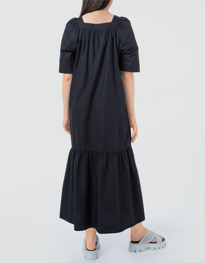 Marc O'Polo Stufenkleid mit eckigen Ausschnitt Schlussverkauf