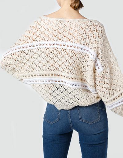 LIU JO Pullover im Lochstrickmuster Letzte 2 Tage