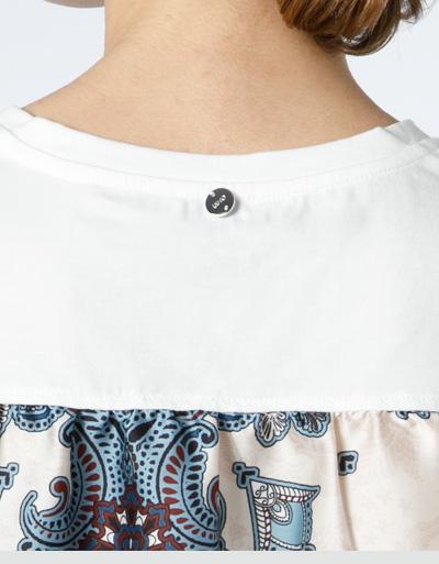 LIU JO Blusenshirt im Material Mix Letzter Tag