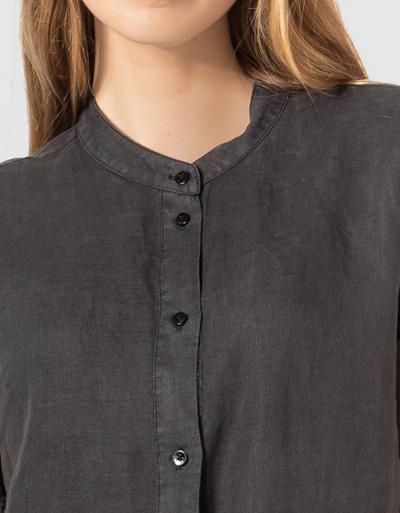 Replay Leinenkleid mit Rüschendetails Super Rabatt