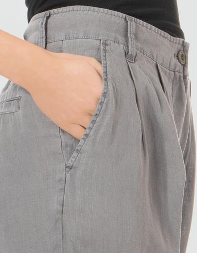 Replay Leinenhose mit Bundfalten Riesige Rabatte