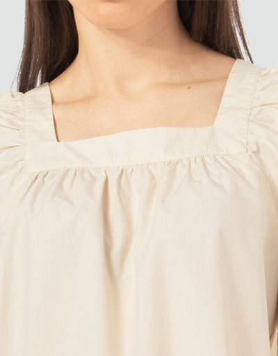 Marc O'Polo Bohemian-Bluse mit eckigem Ausschnitt Räumungsverkauf