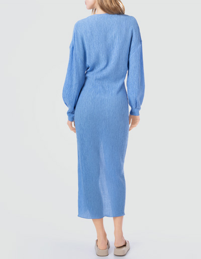 SECOND FEMALE Kleid im Crinkle-Look Limitierter Zeitrabatt