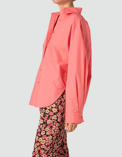 SECOND FEMALE Oversized Bluse im cleanen Look Saisonschlussverkauf