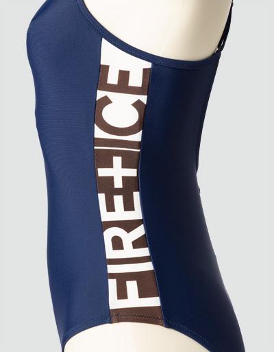 FIRE + ICE Badeanzug mit seitlichen Logo-Print Tiefpreis