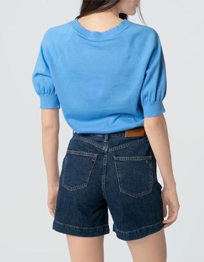 Tommy Hilfiger Kurzarm Pullover aus Bio Baumwolle 50% Rabatt mit kostenlosem Versand