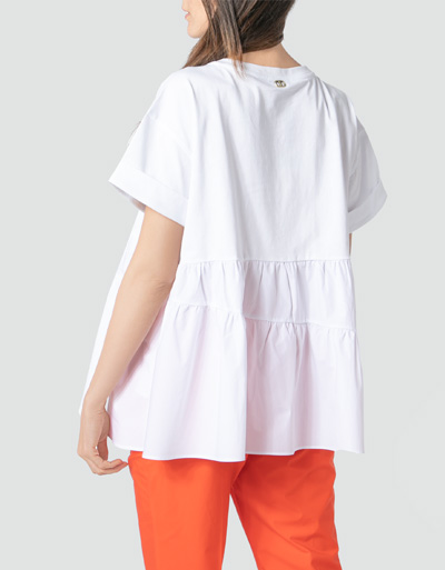 TWIN-SET Blusenshirt im Material Mix Rabatte dieses Monats