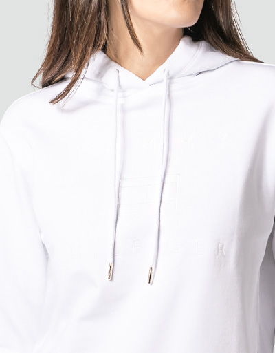 Tommy Hilfiger Hoodie mit Logo Stickerei Flash Sale