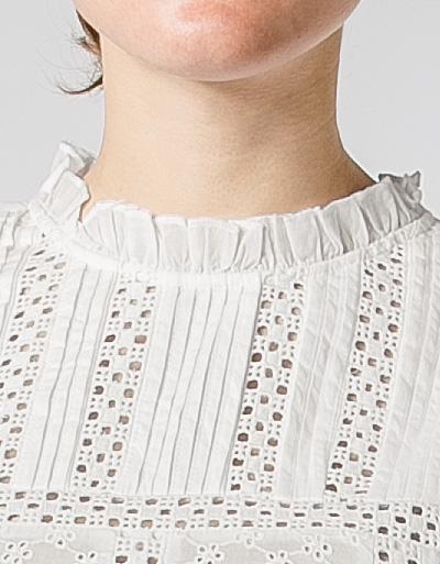 Replay Bluse mit Lochstickerei Kauf eins, bekomm eins gratis