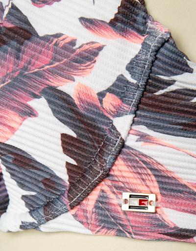 Tommy Hilfiger Balconette Top mit Tropen Print Flash Sale